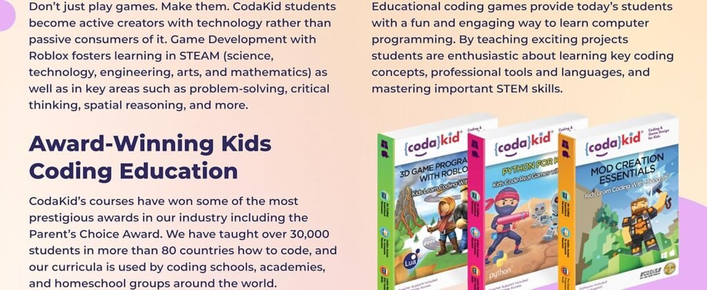 CodaKid Roblox Coding